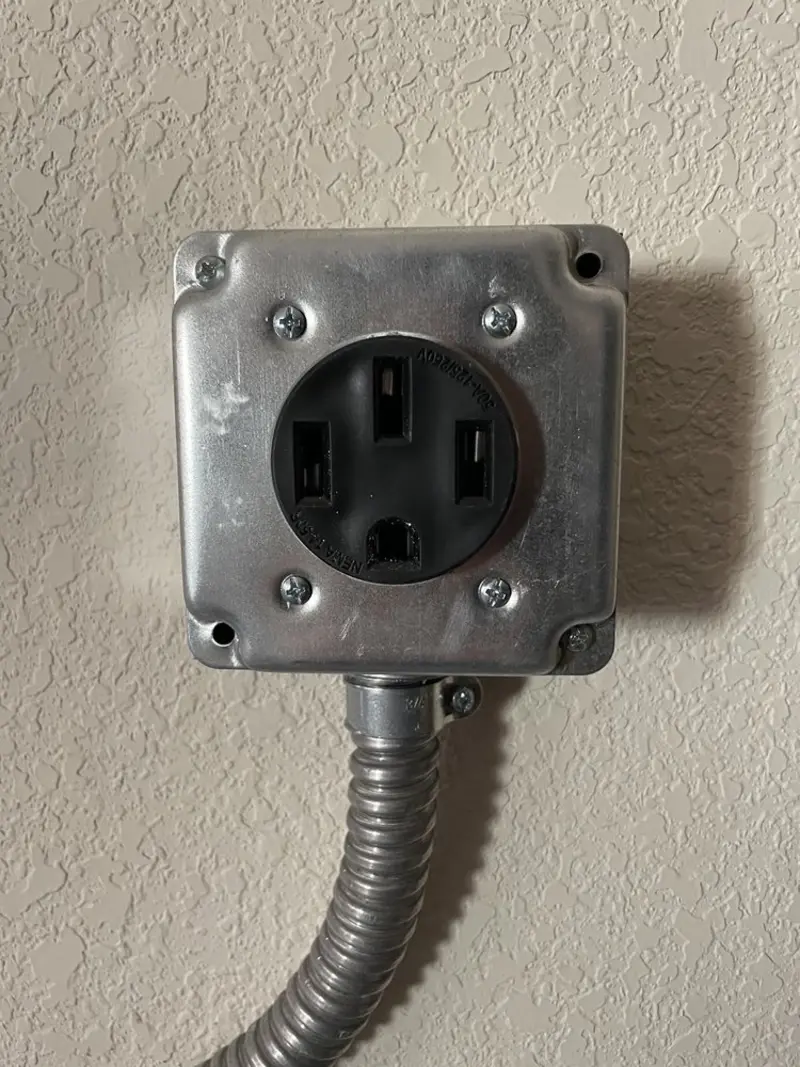 NEMA 14-50 outlet installed for Smart Home Electrical in Dunmore